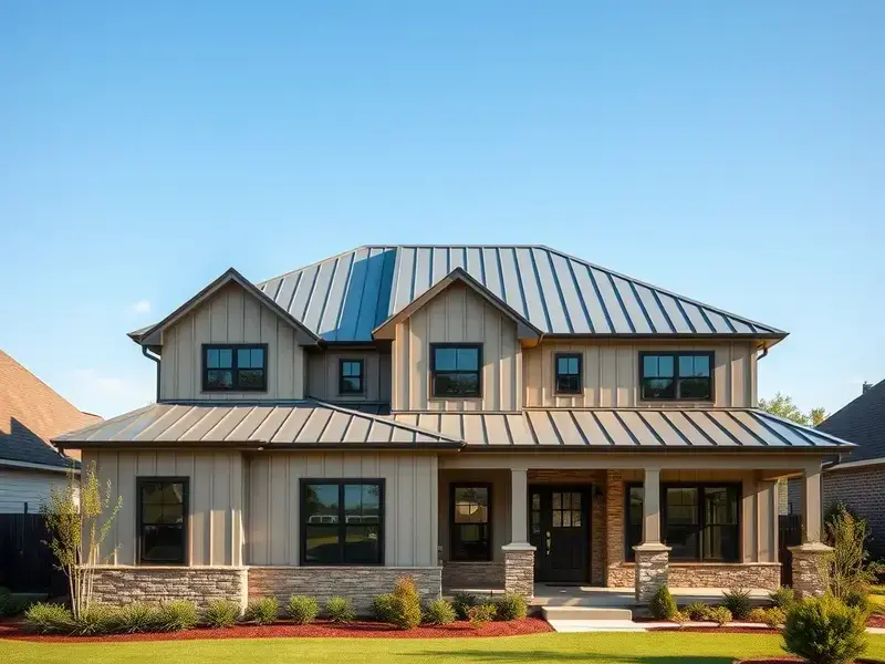 Residential metal home