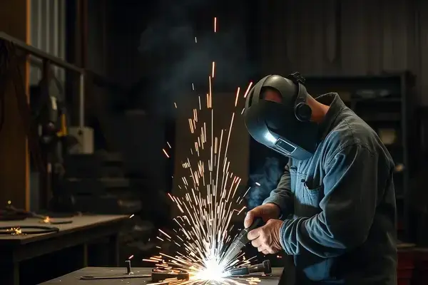 Custom metal fabrication workshop